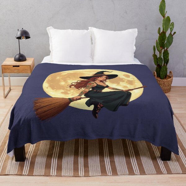 Item preview, Tattooed Witch Sat Astride A Besom Vector Art designed and sold by taiche.