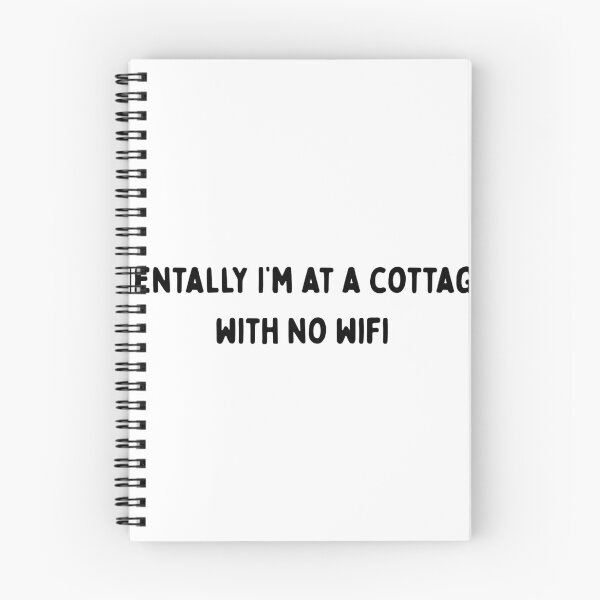 Item preview, Mentally I’m at a Cottage with No WiFi Sticker designed and sold by InfiniteSticker.