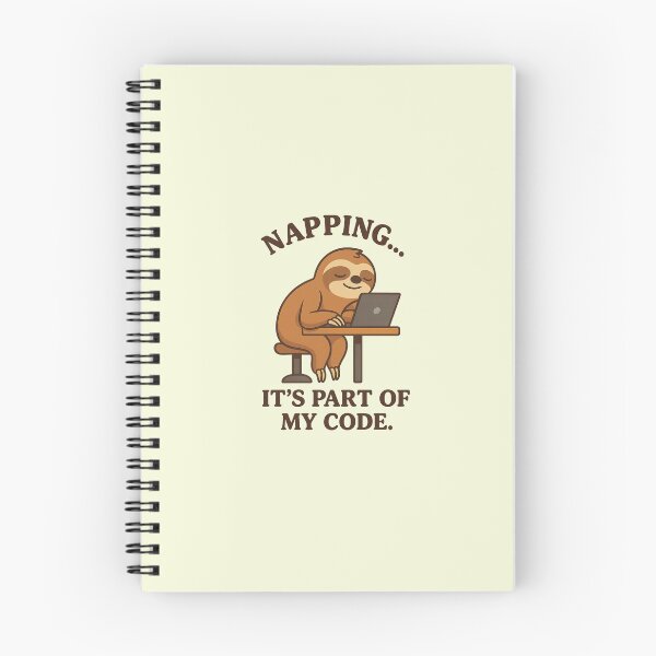 Item preview, Napping It’s Part of My Code – Funny Sloth Programmer Design designed and sold by konthai.familyart.