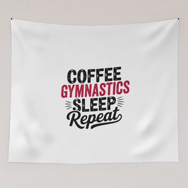 Item preview, Coffee Gymnastics Sleep Repeat - Funny Gymnastics Lover designed and sold by Watsonarts.