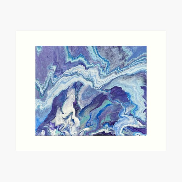 Item preview, Purple and Blue Streams horizontal designed and sold by Zinnigarcreates.