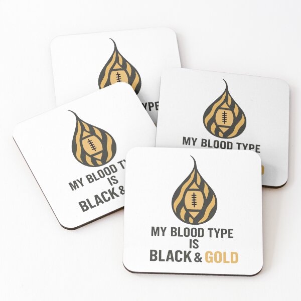 Item preview, Blood Type Black & Gold designed and sold by SimplyJamee.