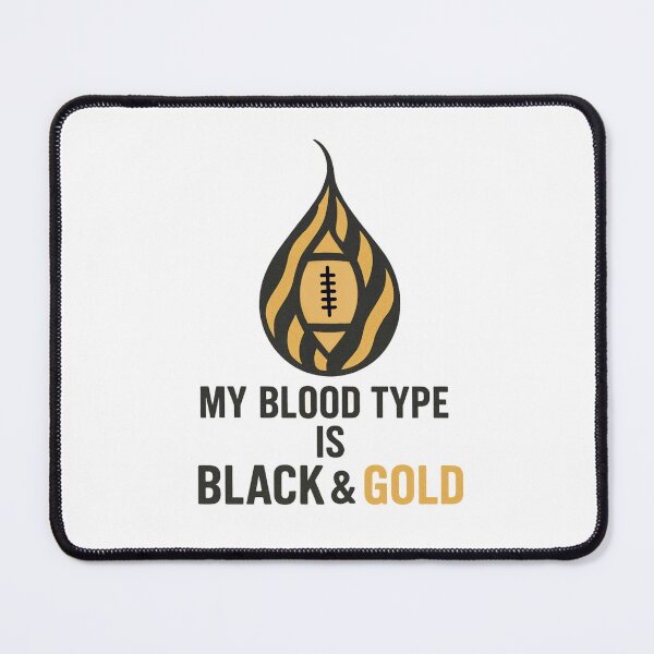Item preview, Blood Type Black & Gold designed and sold by SimplyJamee.