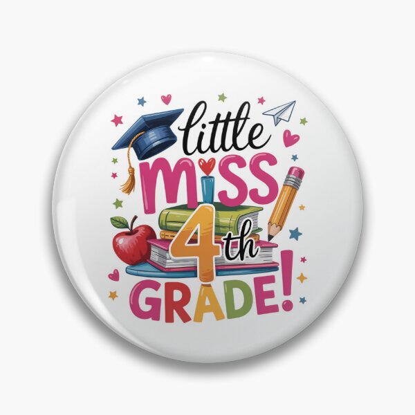 Item preview, Little Miss 4th Grade Back To School Cute Fourth Grade designed and sold by Sunset4Bones.