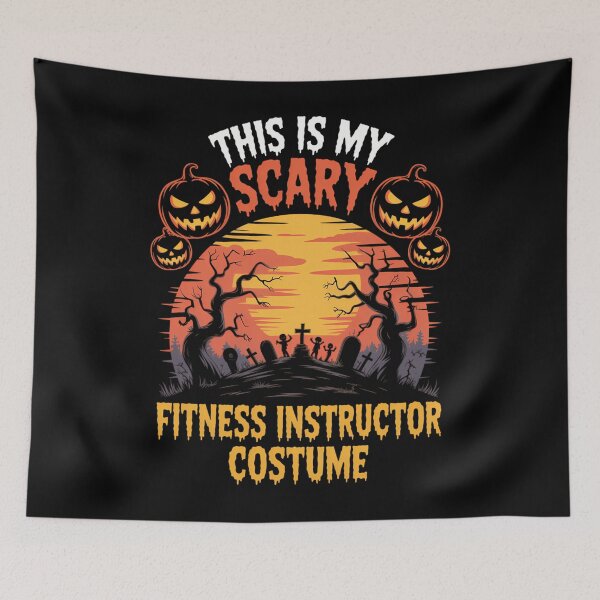 Item preview, Scary Fitness Instructor Halloween Funny Gym designed and sold by savrmiller.