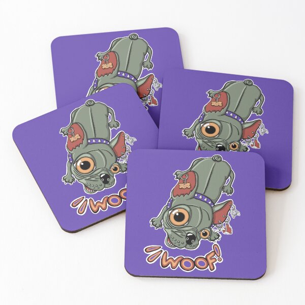 Item preview, "Woof!" says Maxim 5 | Punk French Bulldog designed and sold by LiseHoltArt.