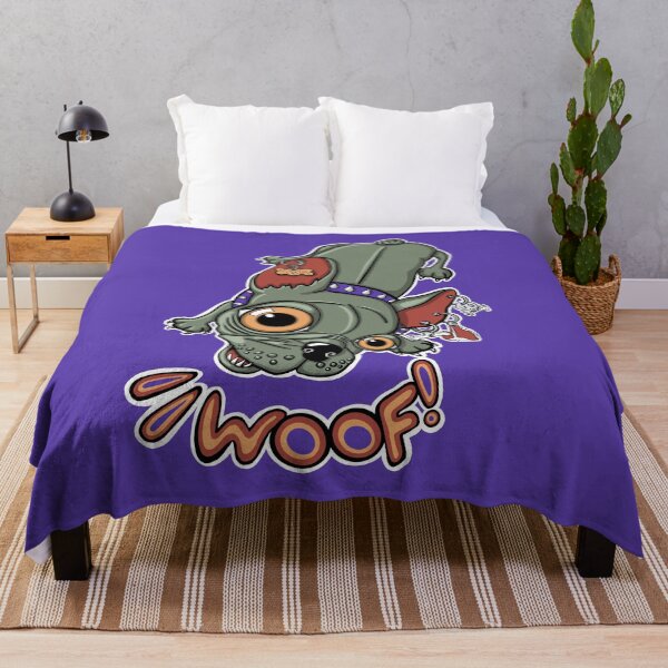 Item preview, "Woof!" says Maxim 5 | Punk French Bulldog designed and sold by LiseHoltArt.