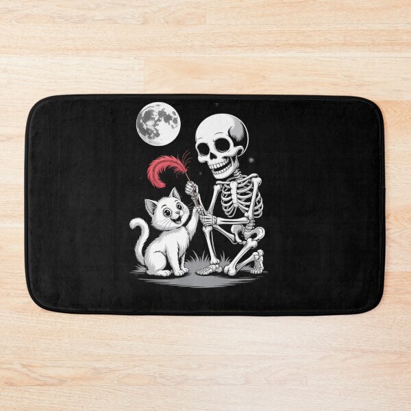 Item preview, Skeleton Cat Halloween Funny Cute Spooky designed and sold by savrmiller.