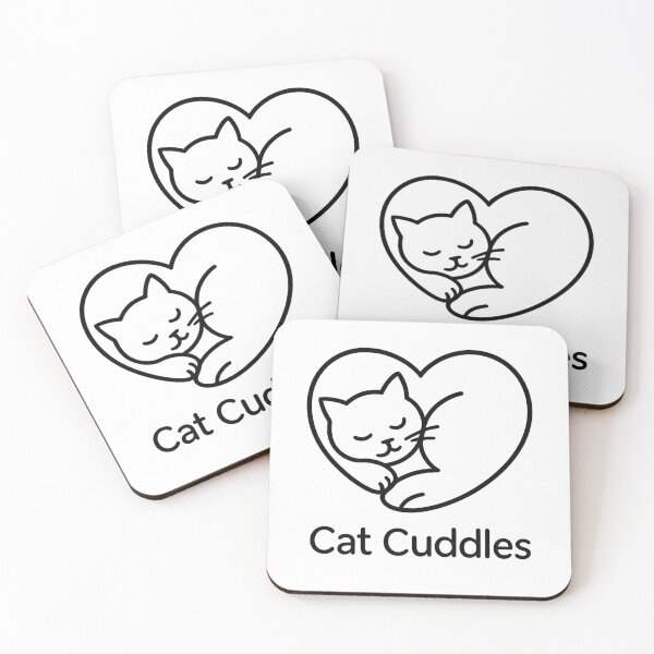 Item preview, Cat Cuddles – Minimal Pet Love Tee/Hoodie designed and sold by TONSNAP.