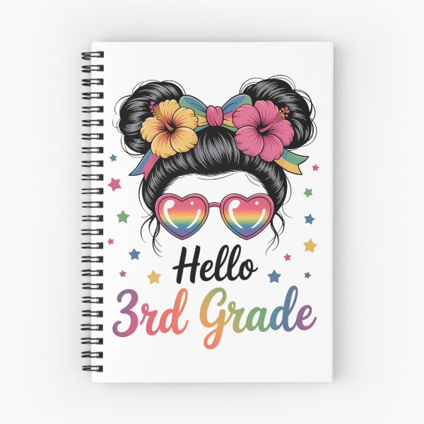 Item preview, Hello 3rd Grade Messy Bun First Day Of School designed and sold by Sunset4Bones.