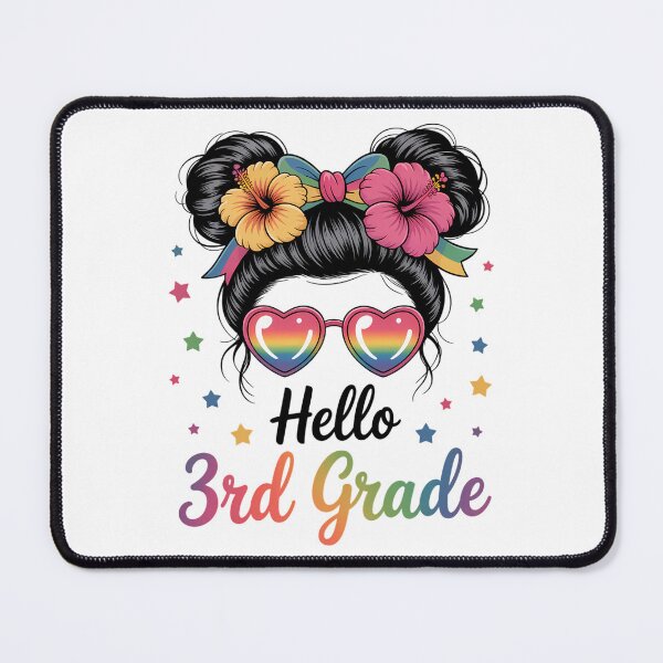 Item preview, Hello 3rd Grade Messy Bun First Day Of School designed and sold by Sunset4Bones.