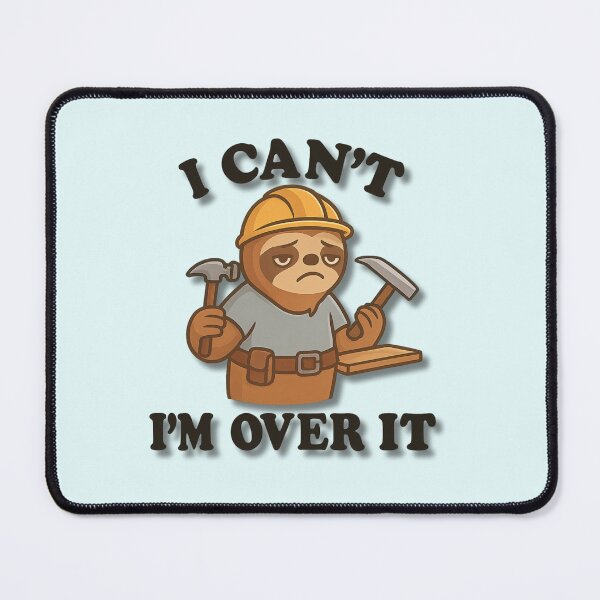Item preview, Funny Sloth Construction Worker – I Can’t I’m Over It designed and sold by konthai.familyart.