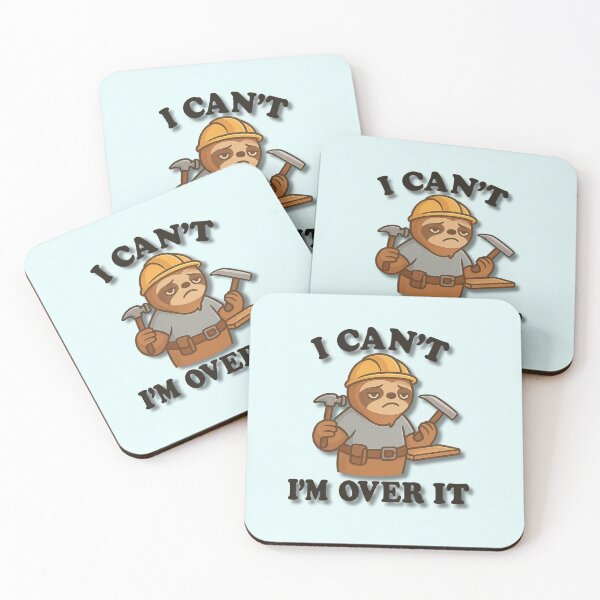Item preview, Funny Sloth Construction Worker – I Can’t I’m Over It designed and sold by konthai.familyart.