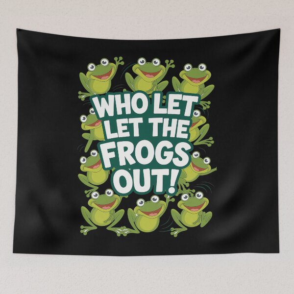 Item preview, Passover Who Let the Frogs Out Jewish Seder Fami designed and sold by Sunset4Bones.