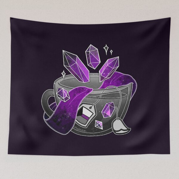 Item preview, Pride Flag Teacup - Crystal Demisexual designed and sold by heysoleilart.