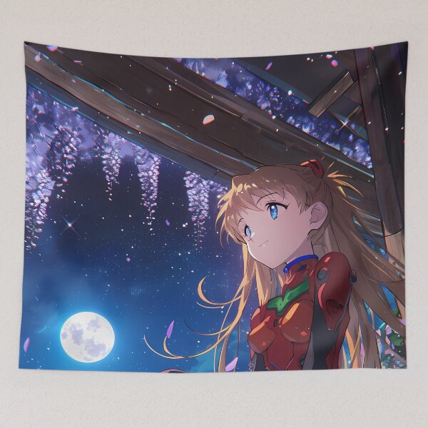 Item preview, Asuka Langley Soryu Neon Genesis Evangelion Anime Moonlit Reflection designed and sold by juniorcastros.
