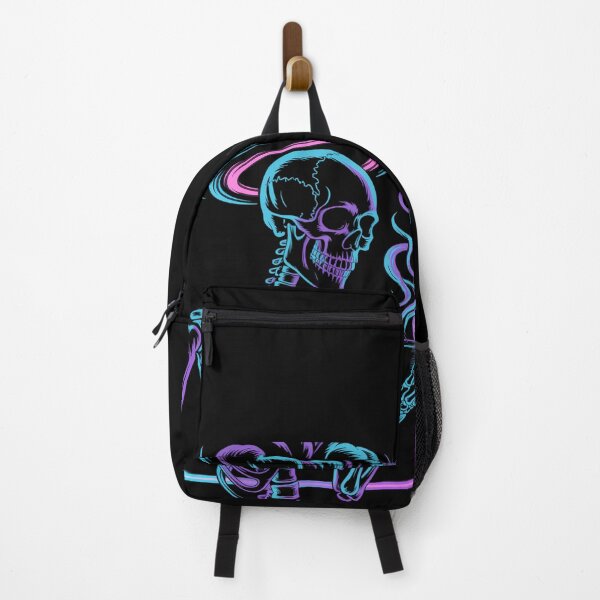 Item preview, Synthwave Music Skeleton Vaporwave Skull Coffee designed and sold by savrmiller.