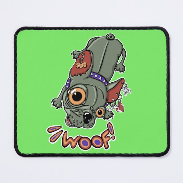 Item preview, "Woof!" says Maxim 6 | Punk French Bulldog designed and sold by LiseHoltArt.