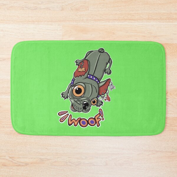 Item preview, "Woof!" says Maxim 6 | Punk French Bulldog designed and sold by LiseHoltArt.