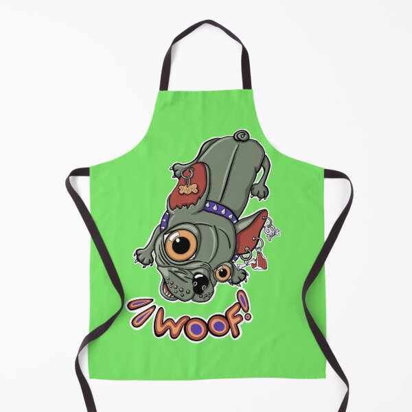 Item preview, "Woof!" says Maxim 6 | Punk French Bulldog designed and sold by LiseHoltArt.