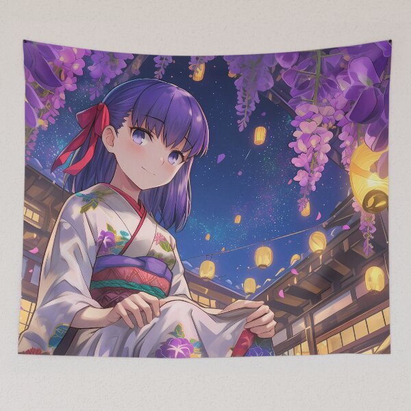 Item preview, Sakura Matou Fate Stay Night Anime Wisteria Lantern Reflection designed and sold by juniorcastros.
