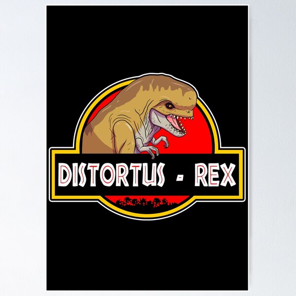 Item preview, distortus rex dinosaur logo designed and sold by Blck-Acid-Devil.