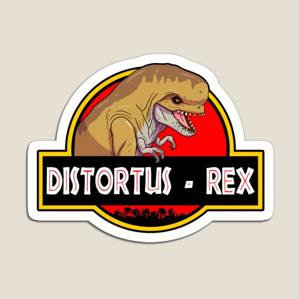 Item preview, distortus rex dinosaur logo designed and sold by Blck-Acid-Devil.
