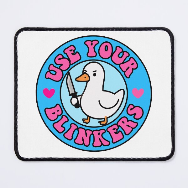 Item preview, Use Your Blinkers Funny Goose Meme Cute Bumper designed and sold by TinyPanic.