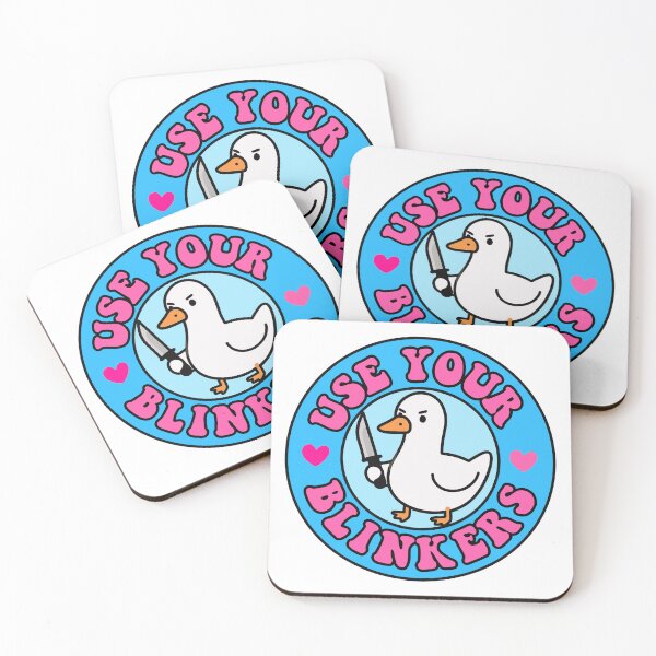 Item preview, Use Your Blinkers Funny Goose Meme Cute Bumper designed and sold by TinyPanic.