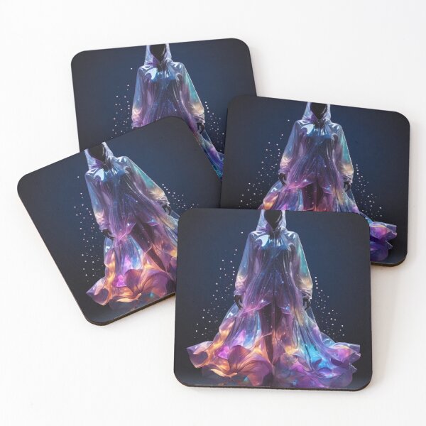 Item preview, A luminous silhouette clad in a magical raincoat designed and sold by KilianSzmid.
