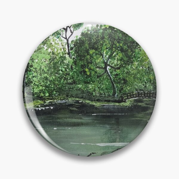 Item preview, Bridge Over Pond designed and sold by jackcaryartshop.