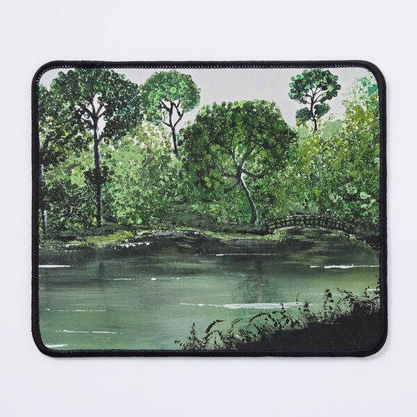 Item preview, Bridge Over Pond designed and sold by jackcaryartshop.
