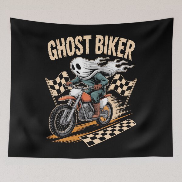 Item preview, Funny Halloween Ghost Joke Motorcycle Lovers designed and sold by aidenpier.