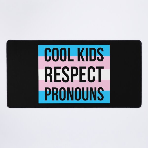 Item preview, Cool kids respect pronouns designed and sold by Rachel the Artist .