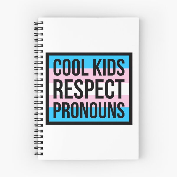 Item preview, Cool kids respect pronouns  designed and sold by Rachel the Artist .