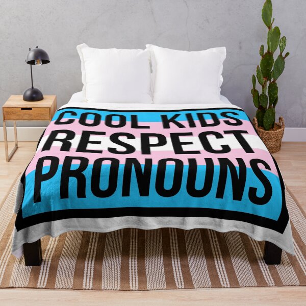 Item preview, Cool kids respect pronouns  designed and sold by Rachel the Artist .
