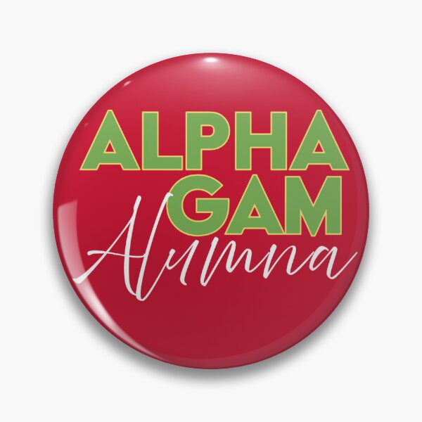 Item preview, Alpha Gam Alumnae Green designed and sold by KLF Creative.