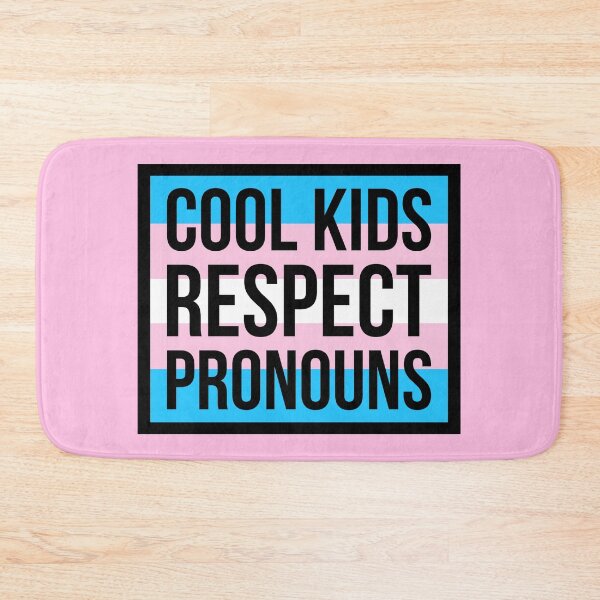 Item preview, Cool kids respect pronouns  designed and sold by Rachel the Artist .