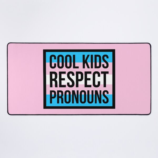 Item preview, Cool kids respect pronouns designed and sold by Rachel the Artist .