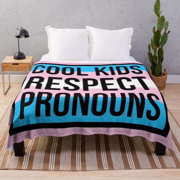 Item preview, Cool kids respect pronouns  designed and sold by Rachel the Artist .