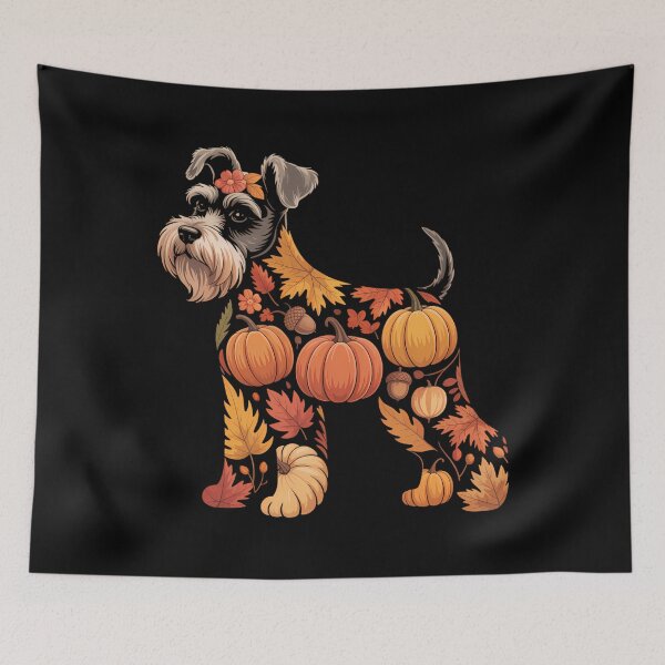 Item preview, Autumn Pumpkin Fall Miniature Schnauzer Thanksgiving designed and sold by brynatshop.