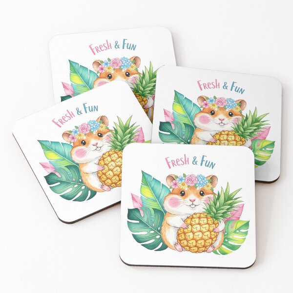 Item preview, Fresh & Fun | Cute Hamster with Pineapple – Tropical Summer Vibes T-Shirt designed and sold by Teecha45.