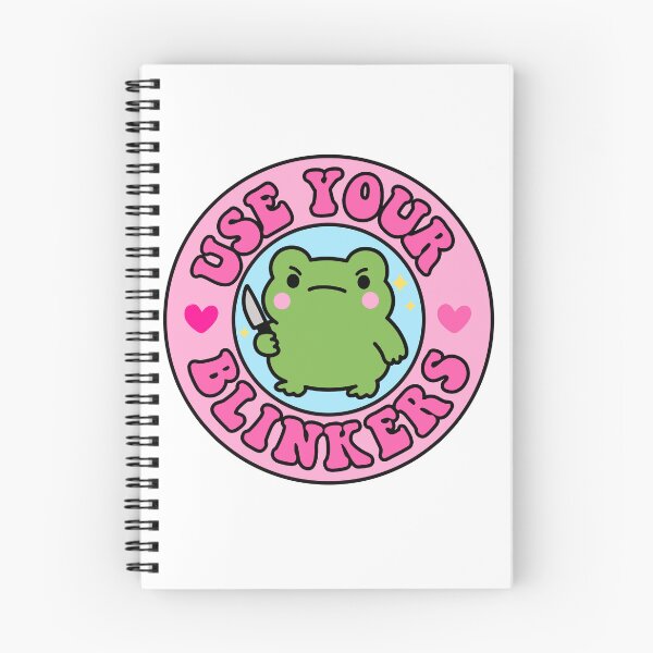 Item preview, Use Your Blinkers Funny Frog Meme Cute BumpeR designed and sold by TinyPanic.