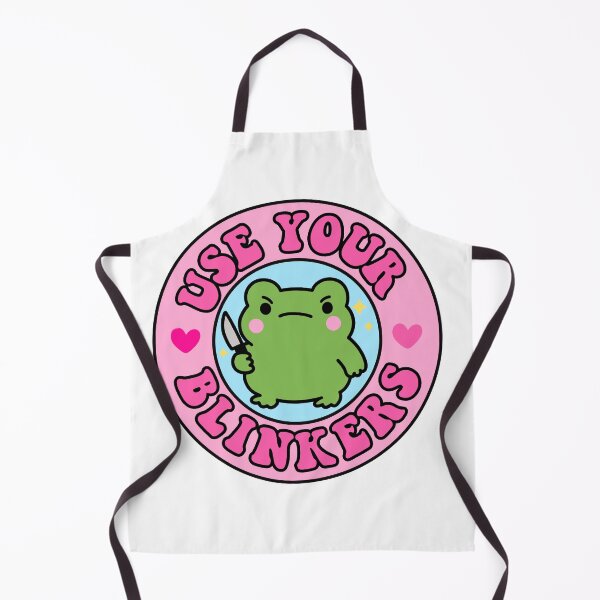 Item preview, Use Your Blinkers Funny Frog Meme Cute BumpeR designed and sold by TinyPanic.