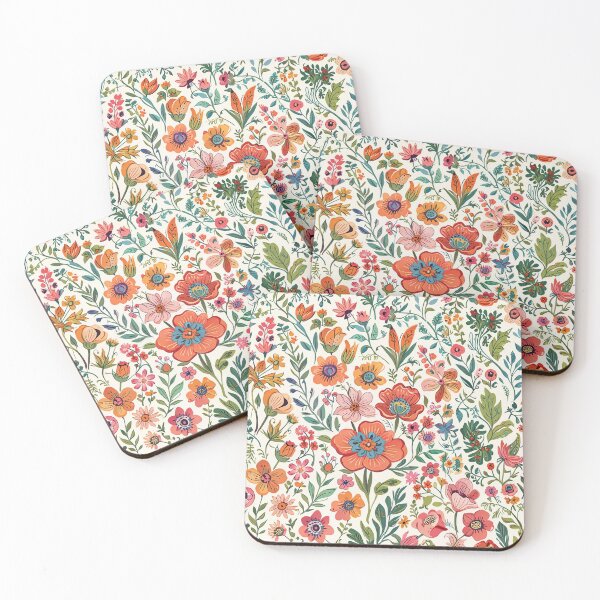 Item preview, Folk Floral designed and sold by CoolPixels.