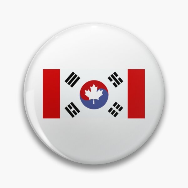 Item preview, South Korea–Canada Mixed Heritage Flag Design designed and sold by LineageFC.