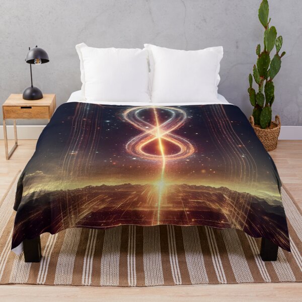 Item preview, A cosmic portal with a glowing infinity symbol designed and sold by The Cosmic Nexus.