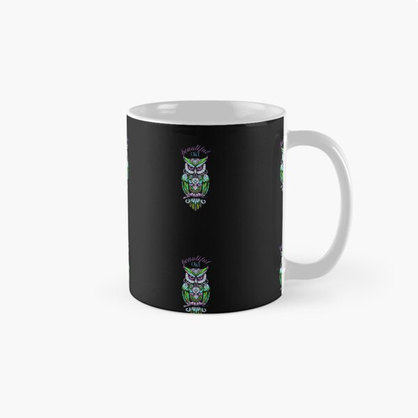 Item preview, cool beautiful colorful owl designed and sold by mariana adel.