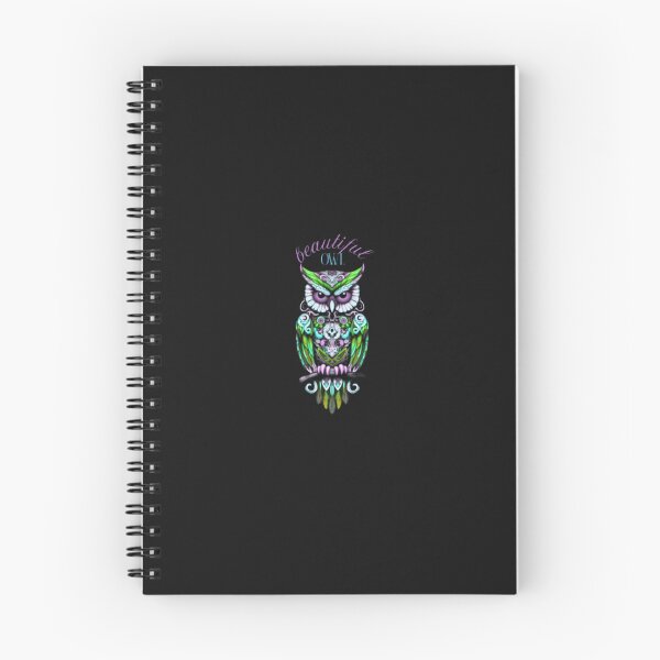 Item preview, cool beautiful colorful owl designed and sold by mariana adel.