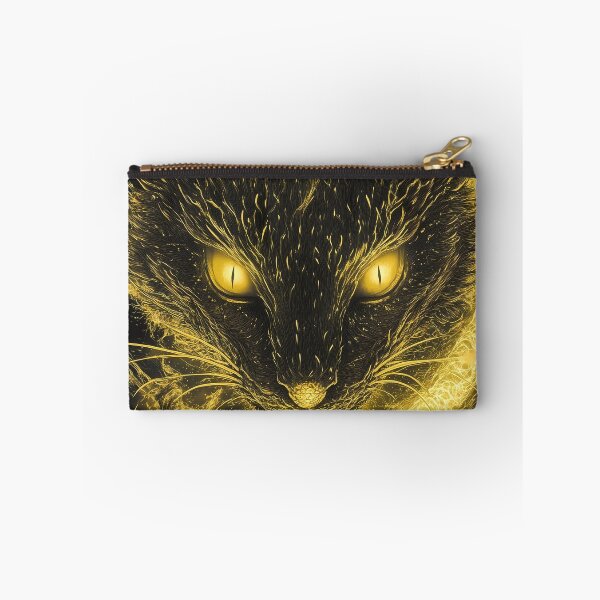 Item preview, Facing Fiery Spirit Cat Under Golden Inferno Sky designed and sold by earlobejerk.